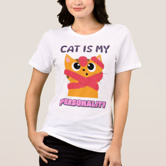 Camiseta Gato é Minha Personalidade Amante de Gatos