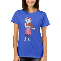 Gato e o Fiddle, Meu Gril - Camisa-T feminina