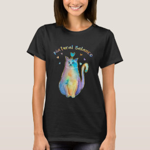 Camiseta Gato e Pássaro, Predador Presa Pacífico, Yoga Natu