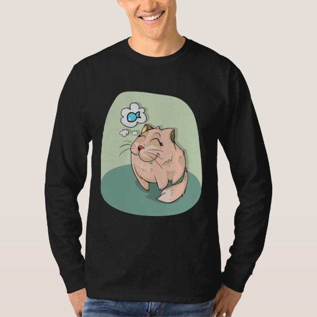 Camiseta Gato E Peixe (Frente)