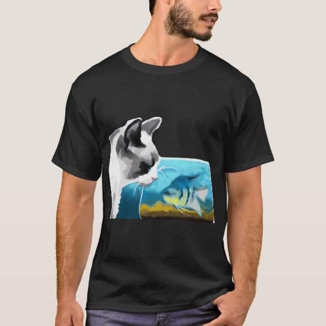Camiseta Gato e Peixe-Anjo (Frente)