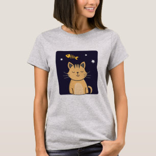 Camiseta Gato e Peixe Gatos Sonham T-Shirt, Amantes De Gato