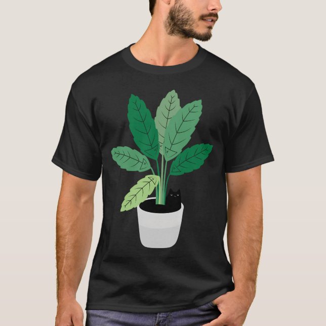 Camiseta Gato e Planta 28 (Frente)