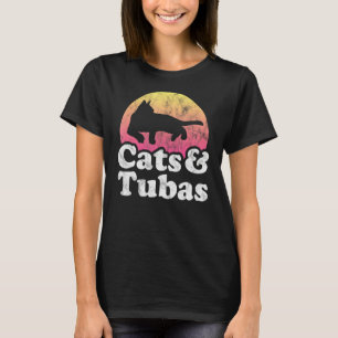 Camiseta Gato e Tuba, de uso masculino ou feminino, e Tuba