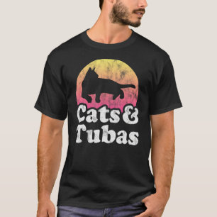 Camiseta Gato e Tuba, de uso masculino ou feminino, e Tuba