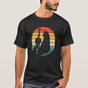 Camiseta Gato e Violino Instrumento Musical Gatinho Engraça