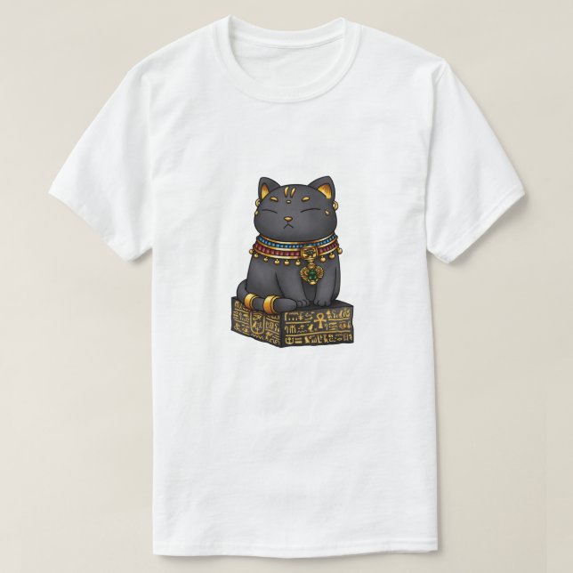 Camiseta Gato egípcio, gata, gata (Frente do Design)