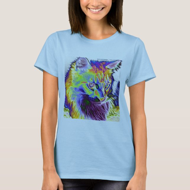 Camiseta Gato elétrico (Frente)