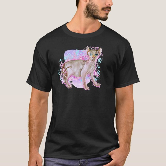 Camiseta Gato Elfo Sfinx (Frente)
