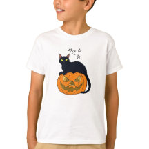 Gato em abóbora com estrelas