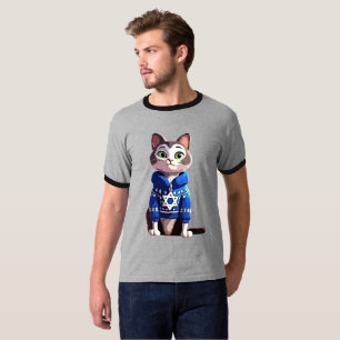 Camiseta Gato em Hanukkah Sweater