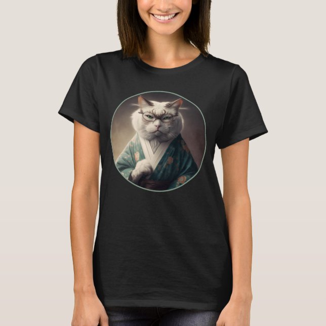 Camiseta Gato em Kimono Karate Japonês (Frente)