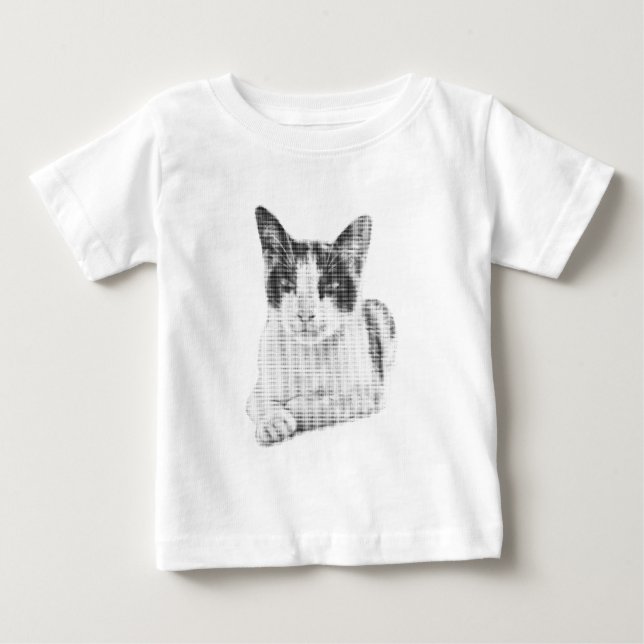 Camiseta Gato em Meia-Tinta (Frente)