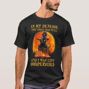 Camiseta Gato Em Minha Defesa A Lua Estava Cheia Eu Fiquei
