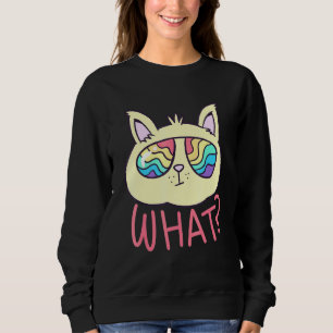 Camiseta Gato Em Óculos De Sol Arco-Íris