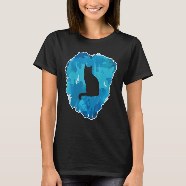 Camiseta Gato Em Um Bloco De Gelo Para A Eternidade (Frente)