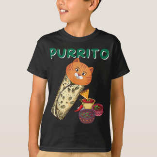 Camiseta Gato Em Um Purrito | Aniversário Para Filho