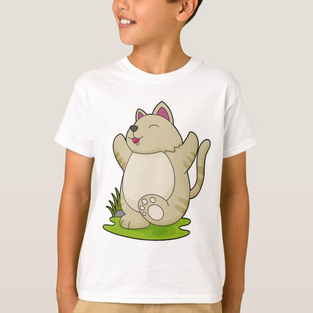Camiseta Gato em Yoga (Frente)