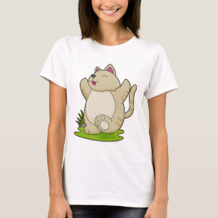 Camiseta Gato em Yoga
