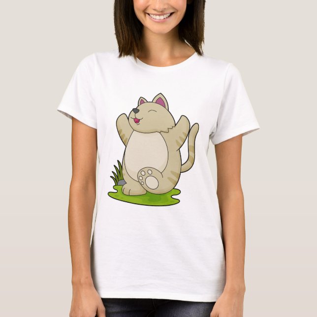 Camiseta Gato em Yoga (Frente)