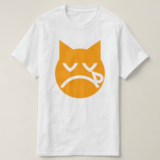 Camiseta Gato Emoji Chorando (Frente do Design)