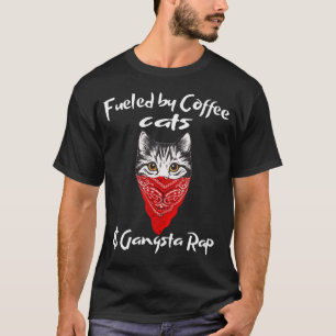 Camiseta Gato Enchido por Café e Gangsta Rap