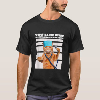 Camiseta Gato Enfermeiro Vamos Fazer Uma Piada De Gato