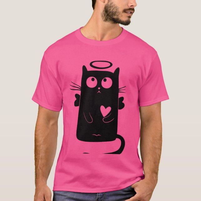 Camiseta gato engraçado (Frente)