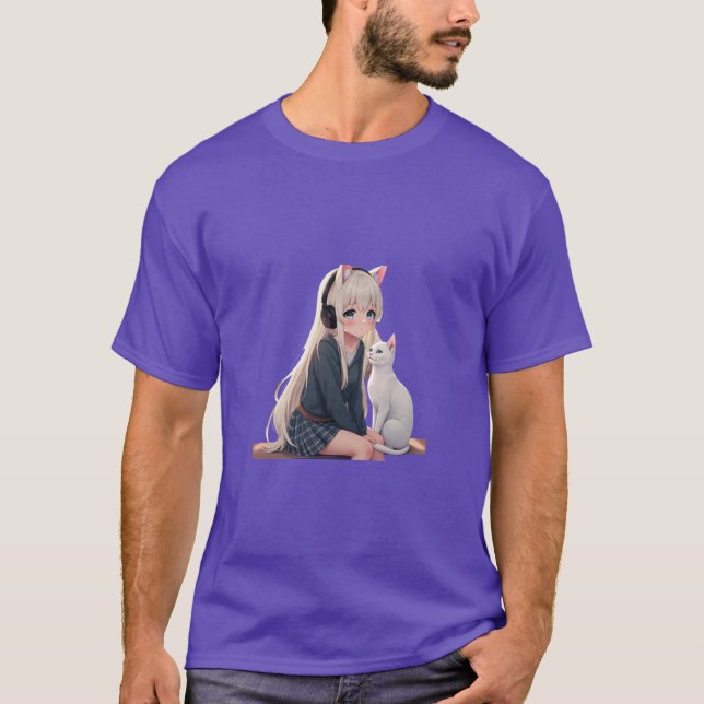 Camiseta Gato engraçado (Frente)