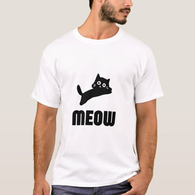 Camiseta gato engraçado (Frente)