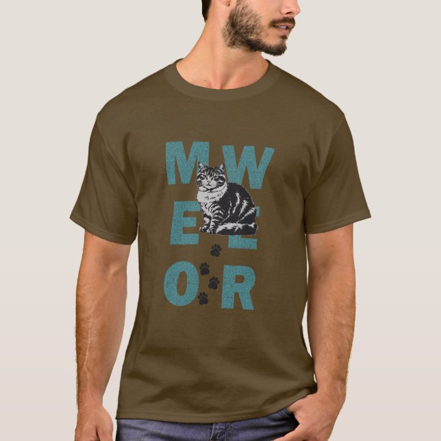 Camiseta gato engraçado (Frente)