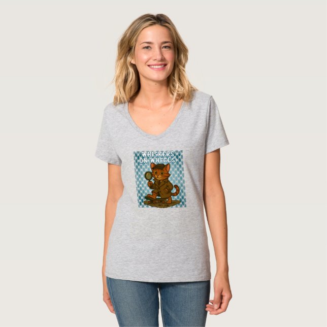 Camiseta gato engraçado (Frente Completa)