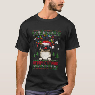 Camiseta Gato Engraçado Adora Birman Bonito Catmas Feio Nat