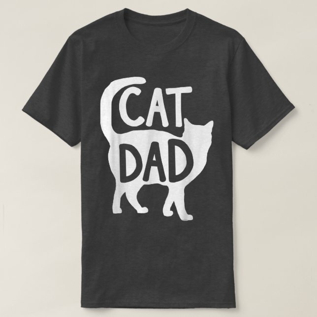Camiseta Gato Engraçado Adquirente Gato Pai Gato Dia de os  (Frente do Design)