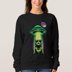 Camiseta Gato engraçado Alienígena de Gato Gato Mãe Pai Gat