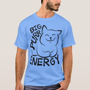 Camiseta Gato Engraçado, Amantes de Gato de Energia Puro 