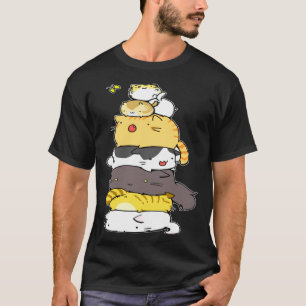 Camiseta Gato Engraçado Behold A Meowtain Montanha