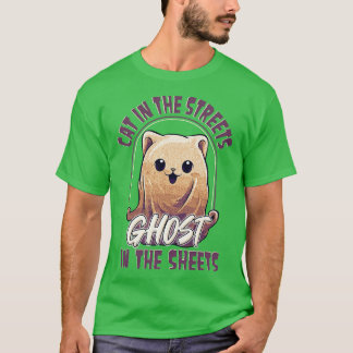 Camiseta Gato Engraçado Boop Pun Ghost Graphic Men Crianças