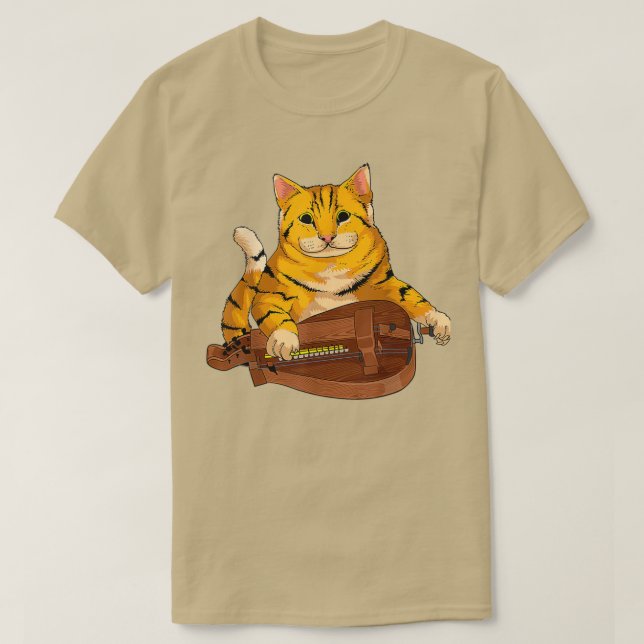 Camiseta Gato Engraçado Brincando Gurdy Gift Legal Kitten M (Frente do Design)
