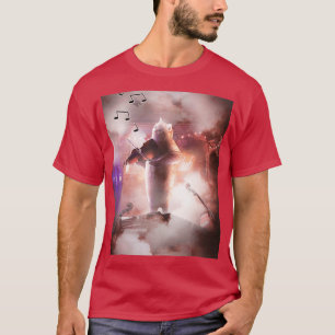 Camiseta Gato Engraçado Brincando Violino