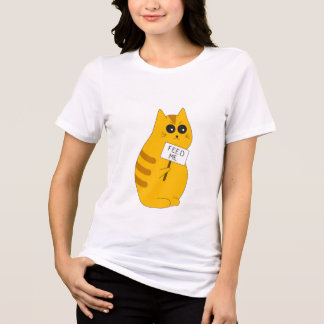 Camiseta Gato Engraçado, Camiseta Gato com Fome
