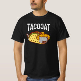 Camiseta Gato Engraçado - CAT Taco Mexicano