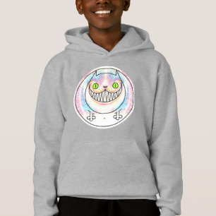 Camiseta Gato Engraçado Cheshire Cat Kids Hoodie