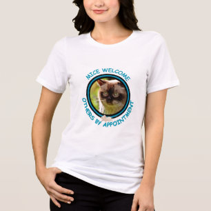 Camiseta Gato Engraçado Cita Para Ela
