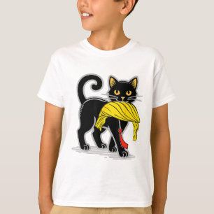 Camiseta Gato Engraçado Com Cabelo De Trump Na América Flag