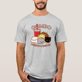 Camiseta Gato Engraçado - Combo PURRITO & TACO CAT