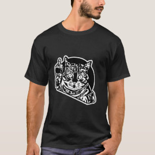 Camiseta Gato Engraçado Dando O Dedo Médio