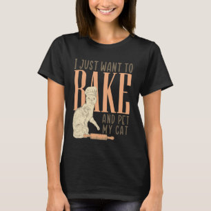 Camiseta Gato Engraçado de Padaria Bolo Pão Confeiteiro Che