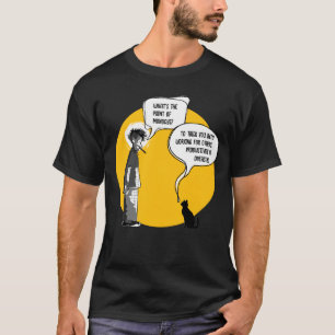 Camiseta Gato engraçado de segunda-feira Humor Sarcasmo no