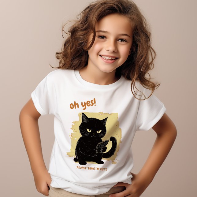 Camiseta Gato Engraçado | Divertimento (Criador carregado)